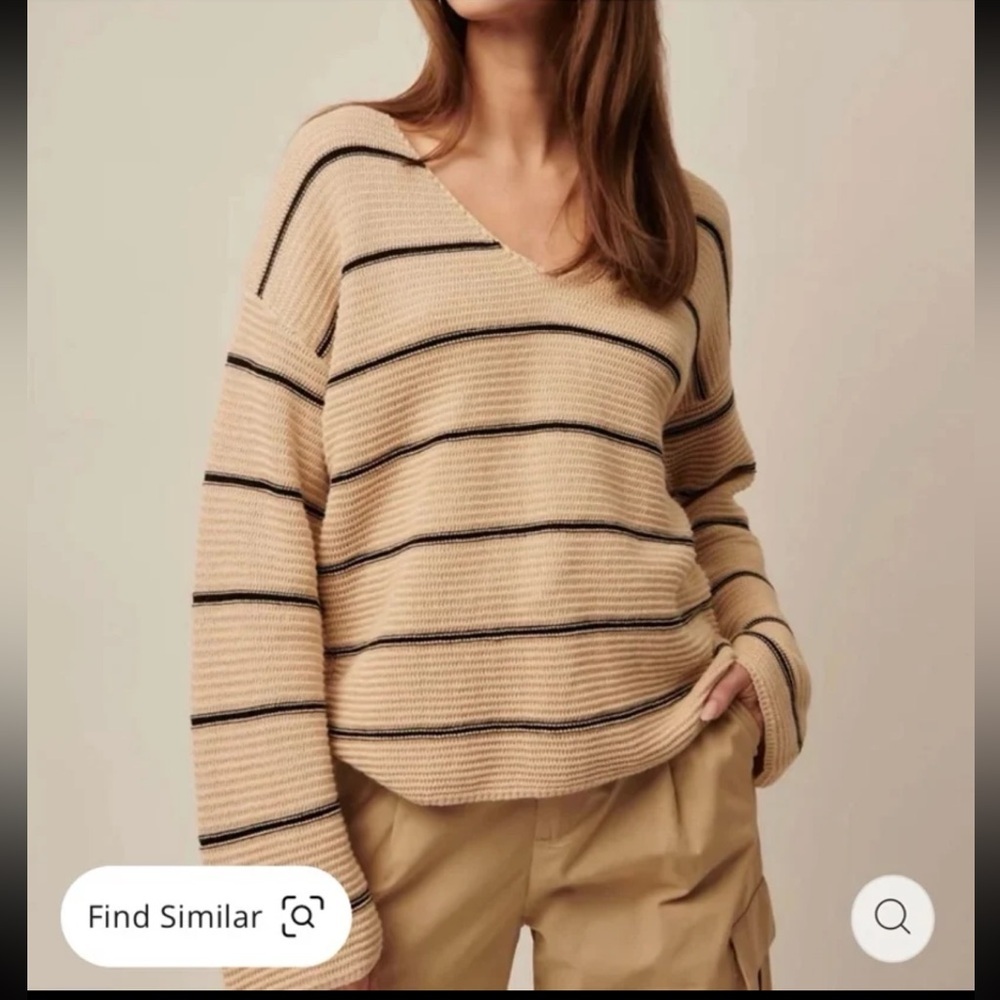 Line Stella N-Cotton Sweater In Sea Salt 
size Small/P - Picture 4 of 12